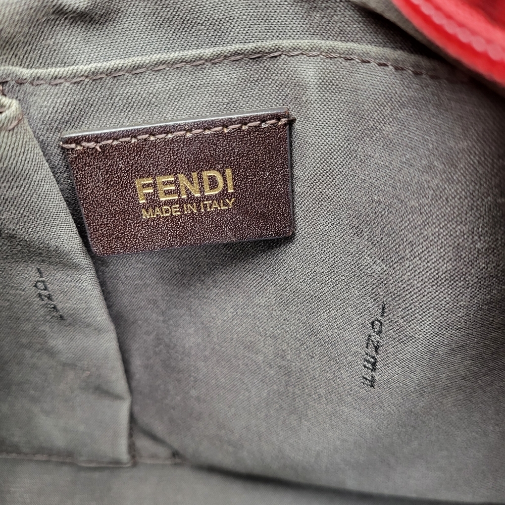 Fendi Rubino Zucchino Coated Canvas and Leather Tote..authentic.. w/COA.. - Picture 9 of 16